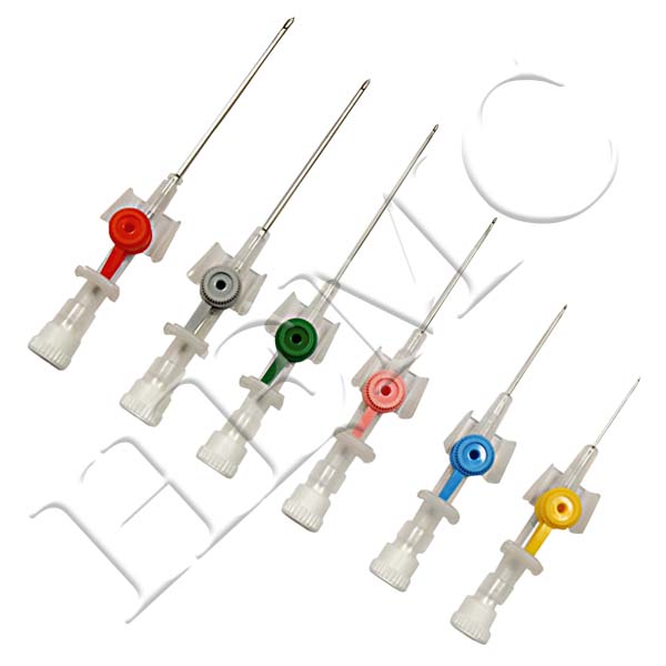 I.V. CANNULA WITH WINGS & INJECTION PORT (HEFLON)