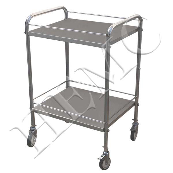 UTILITY TROLLEY, 2 SHELVES, S.S.