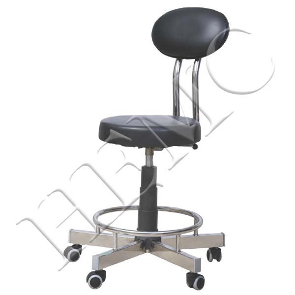 DOCTOR’S STOOL, REVOLVING WITH FOOT-REST