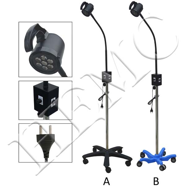 MOBILE LED EXAMINATION LIGHT, WITH CONTROL PANEL (Lo-INTENSITY)