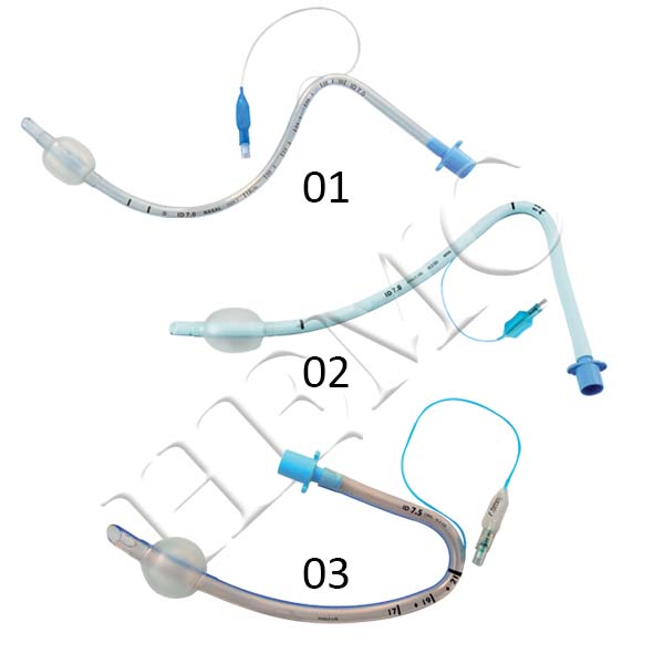PREFORMED ENDOTRACHEAL TUBE, CUFFED