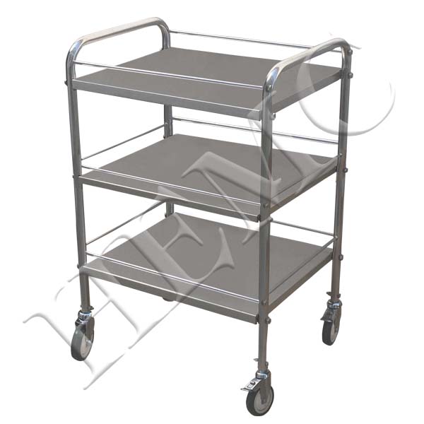 UTILITY TROLLEY, 3 SHELVES, S.S.