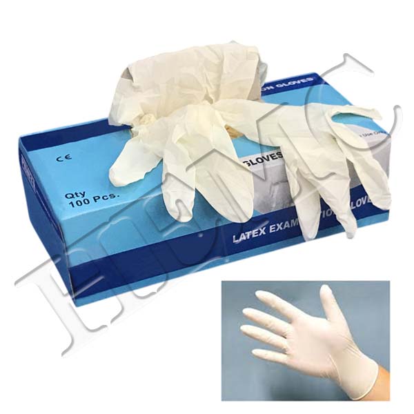 EXAMINATION GLOVES, LATEX