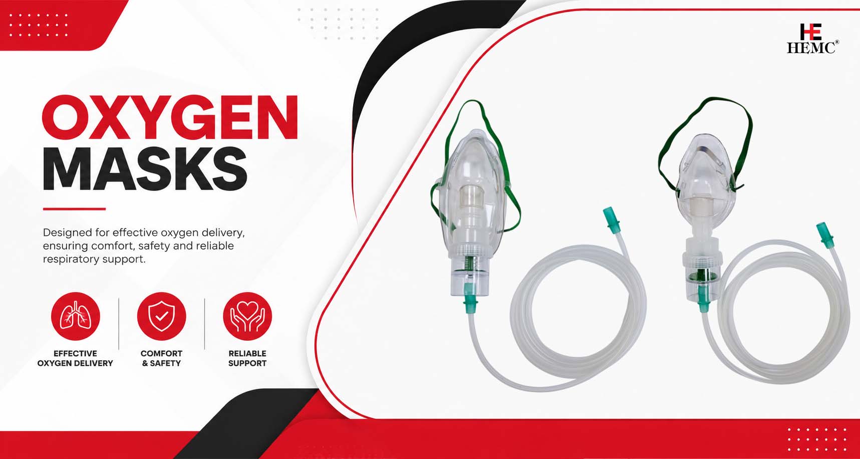 Oxygen Masks - Essential Hospital Equipment for Emergency Patient Care Oxygen Masks